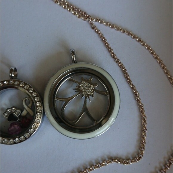 Origami Owl Locket Necklace & locket Lot - Picture 4 of 12